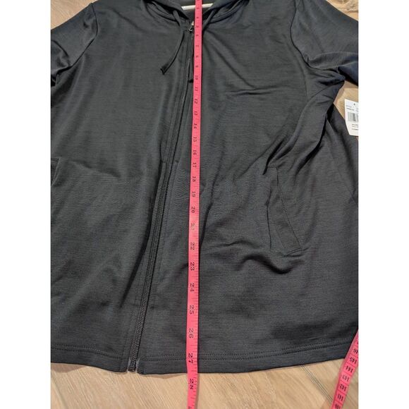 32 Degrees Set of 2 Cool Lightweight Zip Up Hoodies - Black & Gray - Picture 9 of 11